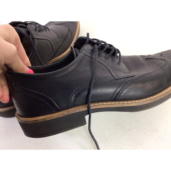 Echo Black Leather Oxford Shoes Mens 9.5 main image 6